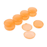 Maxbell 10 Pieces Plastic Mini Earplugs Storage Container Case Jewellery Box Orange