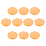 Maxbell 10 Pieces Plastic Mini Earplugs Storage Container Case Jewellery Box Orange