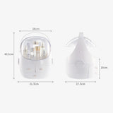 Maxbell Portable Makeup Organizer Storage Cosmetic Display Stand, Dust Proof Pink