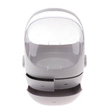 Maxbell Portable Makeup Organizer Storage Cosmetic Display Stand, Dust Proof White