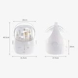 Maxbell Portable Makeup Organizer Storage Cosmetic Display Stand, Dust Proof White