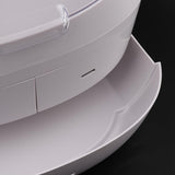 Maxbell Portable Makeup Organizer Storage Cosmetic Display Stand, Dust Proof White