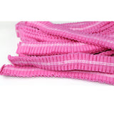 Maxbell 100 Disposable Non Woven Hair Net Cap Hairnet Dust Proof Head Cover Hat Pink