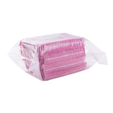 Maxbell 100 Disposable Non Woven Hair Net Cap Hairnet Dust Proof Head Cover Hat Pink