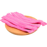 Maxbell 100 Disposable Non Woven Hair Net Cap Hairnet Dust Proof Head Cover Hat Pink