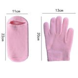 Max Maxb Spa Gel Gloves & Sock Kit Hand Foot Cracked Skin Care Moisturizing Treatment