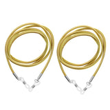 Maxbell 2X Anti-slip Eyeglass Sunglass Rope Cord Strap Spectacles Retainer Yellow