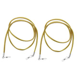 Maxbell 2X Anti-slip Eyeglass Sunglass Rope Cord Strap Spectacles Retainer Yellow