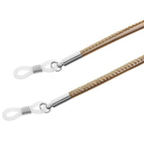 Maxbell 2X Anti-slip Eyeglass Sunglass Rope Cord Strap Spectacles Retainer Brown