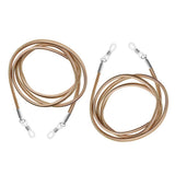 Maxbell 2X Anti-slip Eyeglass Sunglass Rope Cord Strap Spectacles Retainer Brown