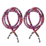 Maxbell 2 PCS Sports Eyeglass Sunglass Holder Strap for Adults kids,76cm  Pink