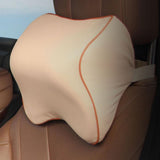 Maxbell Car Head Neck Rest Cushion Support Pillow Headrest Memory Foam Beige