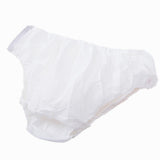 Maxbell 50Pcs Nonwoven SPA Disposable Underwear Travel Panties Brief for Women White