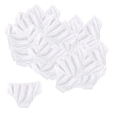 Maxbell 50Pcs Nonwoven SPA Disposable Underwear Travel Panties Brief for Women White