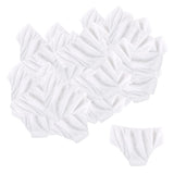 Maxbell 50Pcs Nonwoven SPA Disposable Underwear Travel Panties Brief for Women White