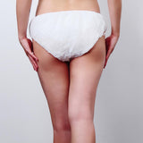 Maxbell 50Pcs Nonwoven SPA Disposable Underwear Travel Panties Brief for Women White