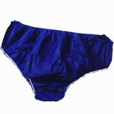 Maxbell 50Pcs Nonwoven SPA Disposable Underwear Travel Panties Brief for Women Blue