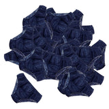 Maxbell 50Pcs Nonwoven SPA Disposable Underwear Travel Panties Brief for Women Blue