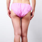Max 50Pcs Nonwoven SPA Disposable Underwear Travel Panties Brief for Women Pink