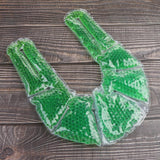 Max Reusable Hot Cold Therapy Pack with Gel Beads Ice Pack for Neck Pain Green