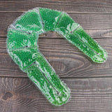 Max Reusable Hot Cold Therapy Pack with Gel Beads Ice Pack for Neck Pain Green