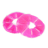 Max 2 Pieces Big Round Thermal Gel Pads for Nursing Mothers Suitable Crimson