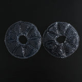 Max 2 Pieces Big Round Thermal Gel Pads for Nursing Mothers Suitable Black