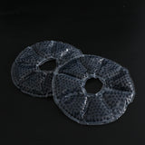 Max 2 Pieces Big Round Thermal Gel Pads for Nursing Mothers Suitable Black