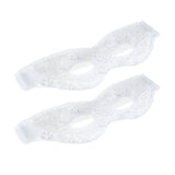 Max 2Pcs Soft Gel Ice Eye Mask Hot Cold Compress Pack Ice Eye Mask Clear