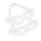 Max 2Pcs Soft Gel Ice Eye Mask Hot Cold Compress Pack Ice Eye Mask Clear