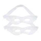 Max 2Pcs Soft Gel Ice Eye Mask Hot Cold Compress Pack Ice Eye Mask Clear