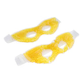 Max 2Pcs Soft Gel Ice Eye Mask Hot Cold Compress Pack Ice Eye Mask Gold