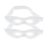 Max 2Pcs Soft Gel Ice Eye Mask Hot Cold Compress Pack Ice Eye Mask White