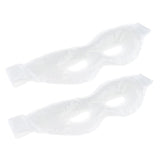 Max 2Pcs Soft Gel Ice Eye Mask Hot Cold Compress Pack Ice Eye Mask White