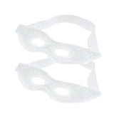 Max 2Pcs Soft Gel Ice Eye Mask Hot Cold Compress Pack Ice Eye Mask White