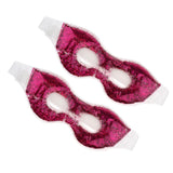 Max 2 Pieces Gel Eye Mask Cold Pack for Reduces Dry Puffy Relieves Dark Circles