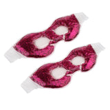 Max 2 Pieces Gel Eye Mask Cold Pack for Reduces Dry Puffy Relieves Dark Circles