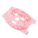 Max Hot and Cold Therapy Facial Mask Stress Relief Reduces Eye Puffiness Pink