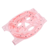 Max Hot and Cold Therapy Facial Mask Stress Relief Reduces Eye Puffiness Pink