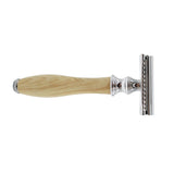 Maxbell Classic Double Edge Safety Razor Vintage Shaver Aluminium Alloy Beige