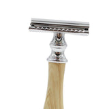 Maxbell Classic Double Edge Safety Razor Vintage Shaver Aluminium Alloy Beige