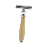 Maxbell Classic Double Edge Safety Razor Vintage Shaver Aluminium Alloy Beige