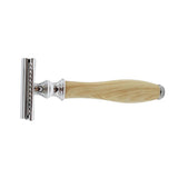 Maxbell Classic Double Edge Safety Razor Vintage Shaver Aluminium Alloy Beige