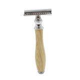 Maxbell Classic Double Edge Safety Razor Vintage Shaver Aluminium Alloy Beige