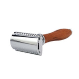Maxbell Classic Double Edge Safety Razor Vintage Shaver Aluminium Alloy Dark Brown