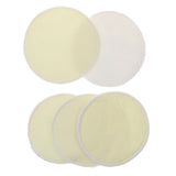 Maxbell 5 Pieces 12cm Reusable Round Organic Bamboo Nursing Pads Breast Pads Yellow