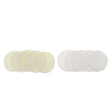 Maxbell 5 Pieces 12cm Reusable Round Organic Bamboo Nursing Pads Breast Pads Yellow
