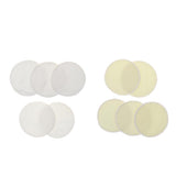 Maxbell 5 Pieces 12cm Reusable Round Organic Bamboo Nursing Pads Breast Pads Yellow
