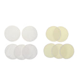 Maxbell 5 Pieces 12cm Reusable Round Organic Bamboo Nursing Pads Breast Pads Yellow