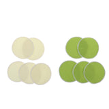 Maxbell 5 Pieces 12cm Reusable Round Organic Bamboo Nursing Pads Breast Pads Yellow